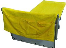 TELO LETTINO SPUGNA 70X220 CON TASCHE DIETRO COLORE GIALLO