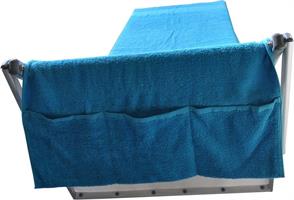 TELO LETTINO SPUGNA 70X220 CON TASCHE DIETRO COLORE TURCHESE