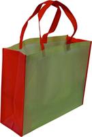 BORSA SHOPPER TNT 120 GSM 50X40X17 COLORE BEIGE/ARANCIO