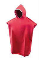 PONCHO MICROFIBRA ADULTO 170 GSM COLORE ROSSO