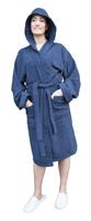 ACCAPPATOIO IN SPUGNA 400 GSM CON CAPPUCCIO COLORE BLU NAVY