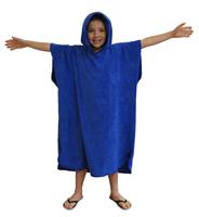 PONCHO RAGAZZO 12 ANNI MICROFIBRA VELOUR 350 GSM COLORE ROYAL